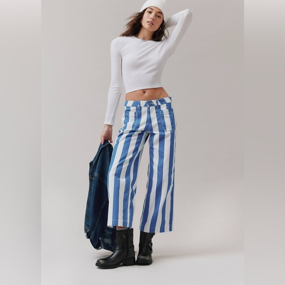 BDG Pants - Urban Outfitters BDG Joey Striped Straight Leg Pant